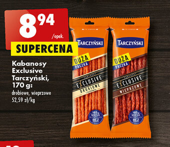 Biedronka Kabanosy Exclusive Tarczyński, 170 g oferta