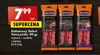 Biedronka Kabanosy Select Tarczyński, 90 g oferta