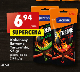 Biedronka Kabanosy Extreme Tarczyński, 95 g oferta