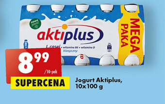 Biedronka Jogurt Aktiplus, 10x 100 g oferta