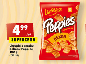 Biedronka Chrupki o smaku bekonu Peppies, 100 g oferta