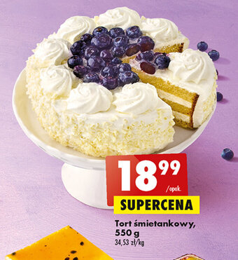 Biedronka Tort śmietankowy, 550 g oferta