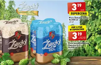 Biedronka Piwo Žatecký Černý, 4x500 ml oferta