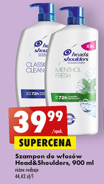 Biedronka Szampon do włosów Head&Shoulders, 900 ml oferta