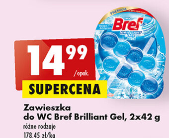 Biedronka Zawieszka do WC Bref Brilliant Gel, 2x42 g oferta