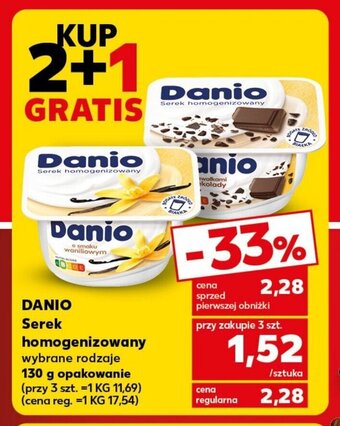Kaufland DANIO Serek homogenizowany 130 g oferta