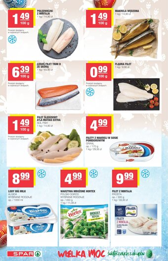 Spar Lody Big Milk 1000ml oferta