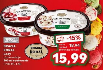 Kaufland BRACIA KORAL Lody 900 ml oferta
