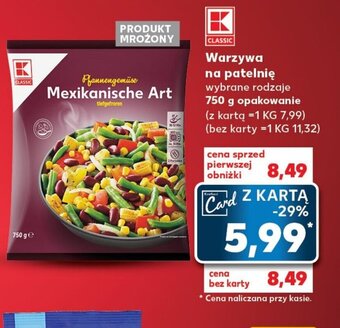 Kaufland Warzywa na patelnię 750 g oferta