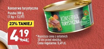 ALDI Konserwa turystyczna Puszka 300 g oferta