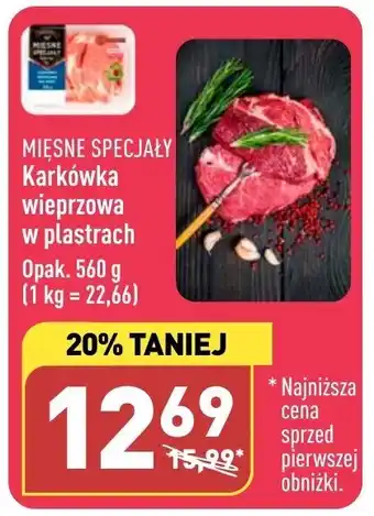 ALDI MIĘSNE SPECJAŁY Karkówka wieprzowa w plastrach oferta