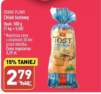ALDI DOBRE PLONY Chleb tostowy Opak. 500 g oferta