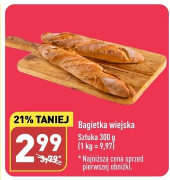 ALDI Bagietka wiejska Sztuka 300 g oferta