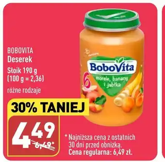 ALDI BOBOVITA Deserek Słoik 190 g oferta