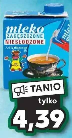 Kaufland Sm gostyń mleko gostyńskie zagęszczone niesłodzone 7,5 % tłuszczu 500 g oferta