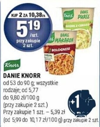 Stokrotka DANIE KNORR 53-90g oferta