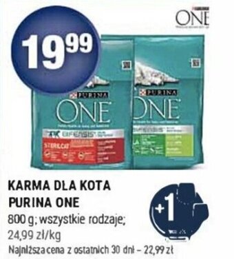 Stokrotka KARMA DLA KOTA PURINA ONE 800g oferta