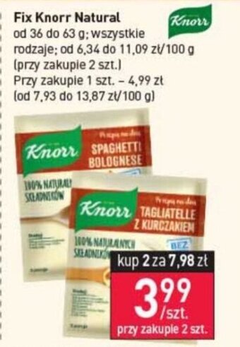 Stokrotka Fix Knorr Natural Knorr od 36 do 63 g oferta