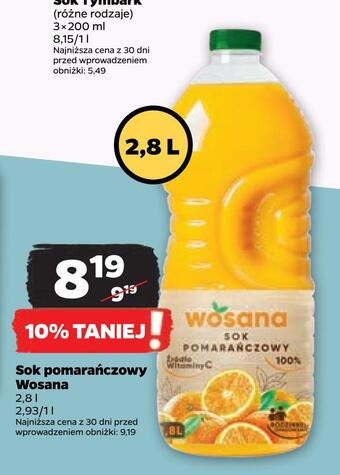 Netto Sok pomarańczowy wosana oferta