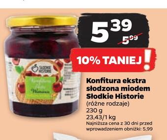 Netto Konfitura ekstra słodzona miodem słodkie historie oferta