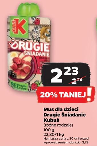 Netto Mus dla dzieci drugie śniadanie kubuś oferta