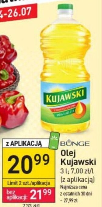 Stokrotka Olej Kujawski 3l oferta
