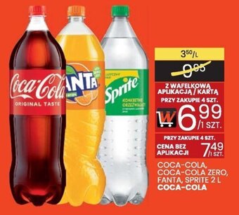 Wafelek COCA-COLA, COCA-COLA ZERO, FANTA, SPRITE 2 L oferta