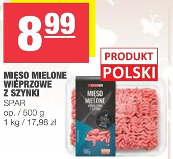 Spar Mięso mielone wieprzowe z szynki 500g oferta
