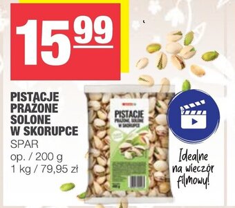 Spar Pistacje prażone solone w skorupce 200g oferta