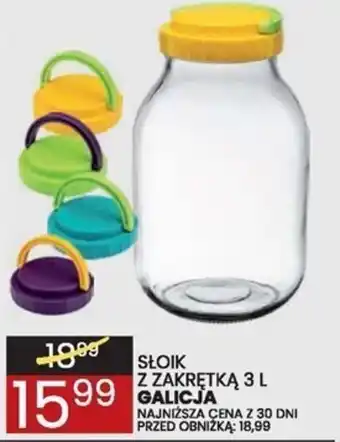 Wafelek SŁOIK Z ZAKRĘTKĄ 3 L oferta