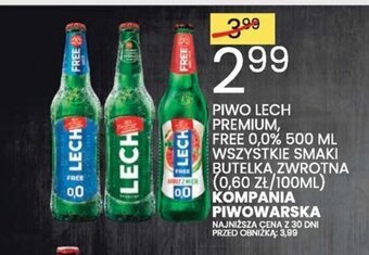 Wafelek PIWO LECH PREMIUM, FREE 0,0% 500 ML oferta