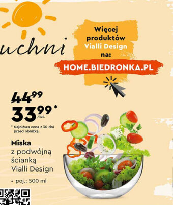 Biedronka Miska z podwójną ścianką Vialli Design oferta