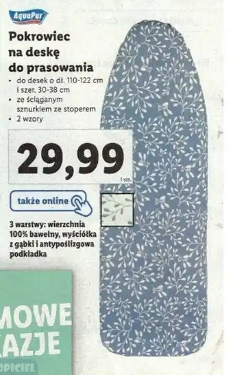 Lidl Pokrowiec na deskę do prasowania oferta