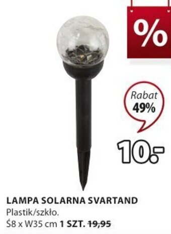 JYSK LAMPA SOLARNA SVARTAND oferta