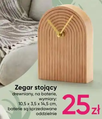 Pepco Zegar stojący drewniany 10,5x3,5x14,5cm oferta