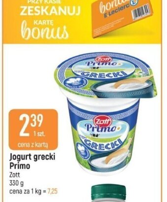 E.Leclerc Jogurt grecki Primo 330 g oferta