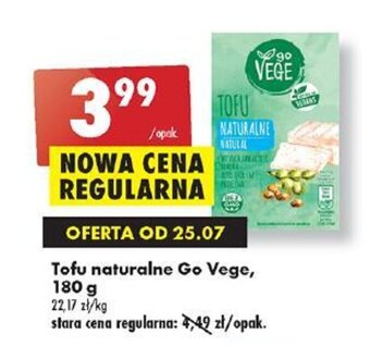 Tofu naturalne Go Vege, 180 g