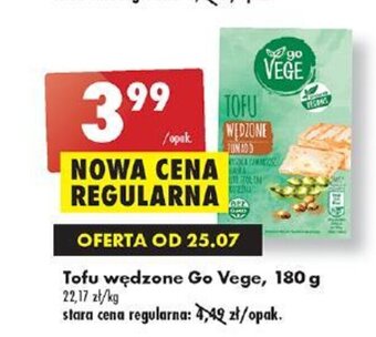 Biedronka Tofu wędzone Go Vege, 180 g oferta