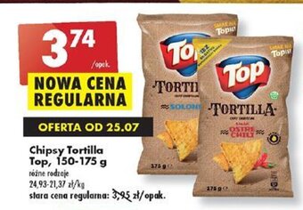 Biedronka Chipsy Tortilla Top, 150-175 g oferta
