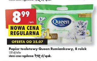 Biedronka Papier toaletowy Queen Rumiankowy, 8 rolek oferta