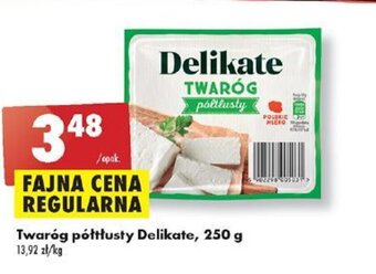 Biedronka Twaróg półtłusty Delikate, 250 g oferta