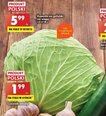Biedronka Kapusta na gołąbki na wagę 1 kg oferta
