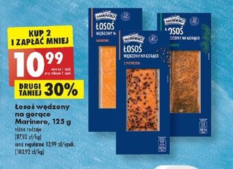 Biedronka Łosoś wędzony na gorąco Marinero, 125 g oferta
