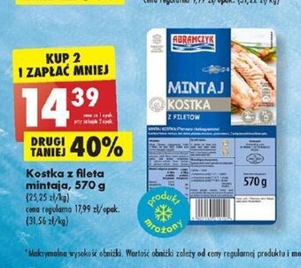 Biedronka Kostka z fileta mintaja, 570 g oferta