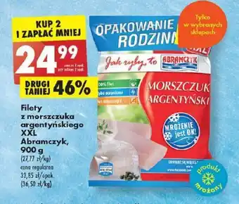 Biedronka Filety z morszczuka argentyńskiego XXL Abramczyk, 900 g oferta