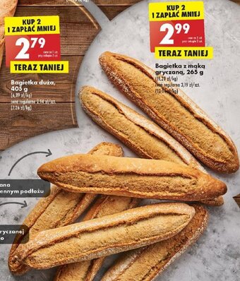Biedronka Bagietka z mąką gryczaną, 265 g oferta