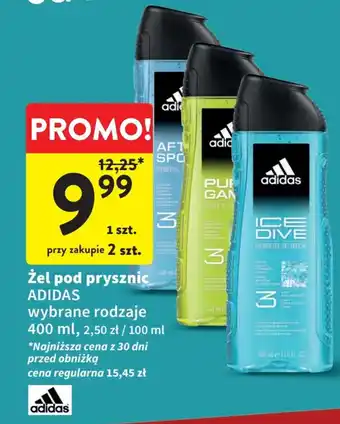 Intermarche Żel pod prysznic ADIDAS wybrane rodzaje 400 ml, oferta