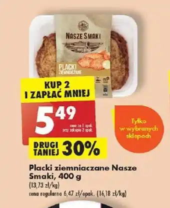 Biedronka Placki ziemniaczane Nasze Smaki, 400 g oferta