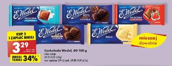 Biedronka Czekolada Wedel, 80-100 g oferta