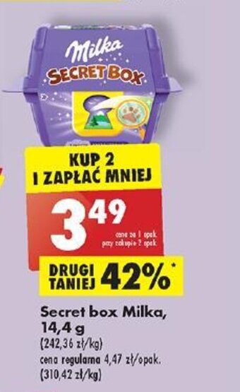 Biedronka Secret box Milka, 14,4 g oferta